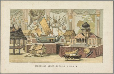 Im Gebäude der niederländischen Kolonien auf der Weltausstellung in Amsterdam, 1883 von Anonymous