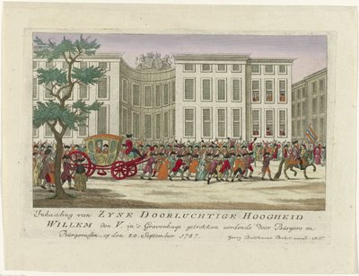 Einzug des Prinzen von Oranien, 1787 von Anonymous