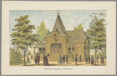 Internationales Weinhaus auf der Weltausstellung in Amsterdam, 1883 von Anonymous
