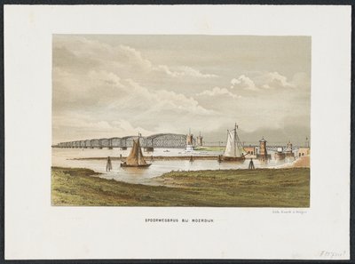 Moerdijkbrücke, 1871 (De Voornaamste Spoorwegbruggen in Nederland) von Anonymous