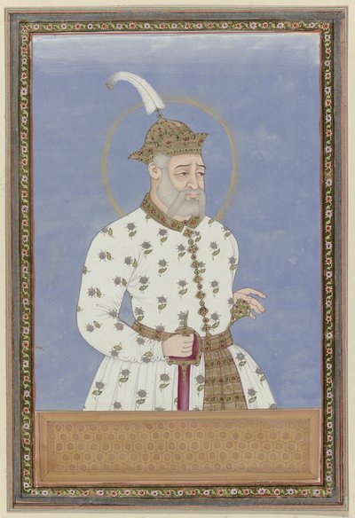 Porträt von Bara Malik; er war zuerst Wesir des Sultans von Bidar; später wurde er Herrscher von Golconda und gründete Golconda von Anonymous