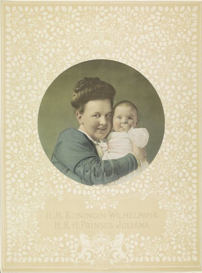 Porträt von Wilhelmina, Königin der Niederlande, und Juliana, Königin der Niederlande von Anonymous