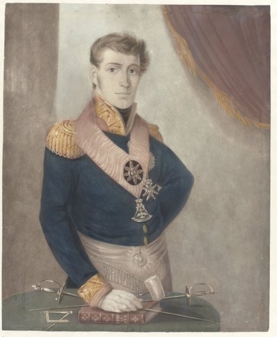 Prinz Frederik der Niederlande als Großmeister der Freimaurer, 1817 von Anonymous