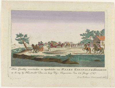 Prinzessin von Oranien in Goejanverwellesluis aufgehalten, 1787 von Anonymous