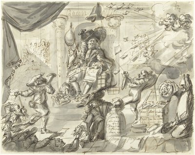 Quincampoix oder der große Wind- und Kohlverkäufer, 1720 von Anonymous