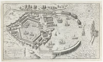 Rekonstruktion des antiken Hafens von Ostia von Anonymous