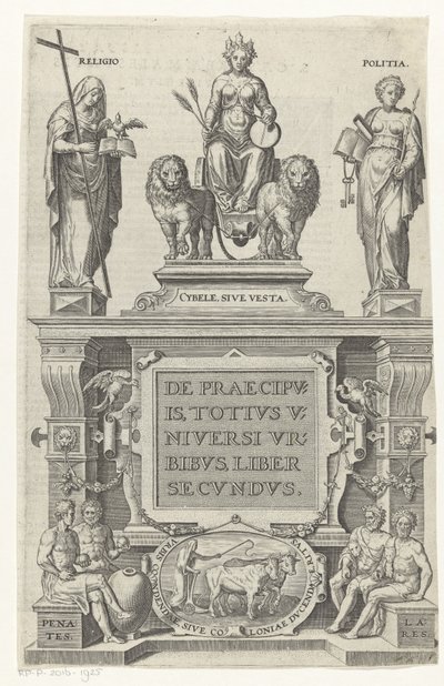 Rhea, Religion, Verwaltung und Hausgötter Titelblatt für: Georg Braun und Franz Hogenberg, De praecipuis, totius universi urbibus, liber secundus, s.a. von Anonymous