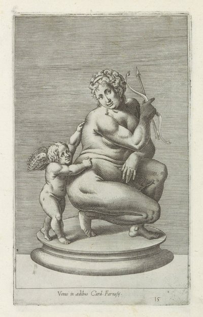 Skulptur von Venus und Amor von Anonymous