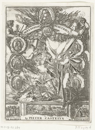 Titelseite des Hollandschen Mercurius von 1673 von Anonymous