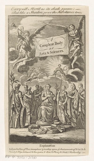 Triumph des Friedens Titelblatt für: S.n., The Universal Magazin of Knowledge and Pleasure Vol III, 1748 von Anonymous