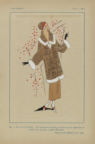 Très Parisien, 1923, Nr. 7: 18.- Blumenregen von Anonymous