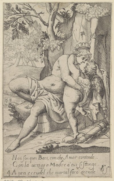 Venus küsst Amor von Anonymous