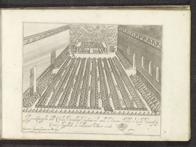 Versammlung in der Sala del Maggior Consiglio (Serie) von Anonymous