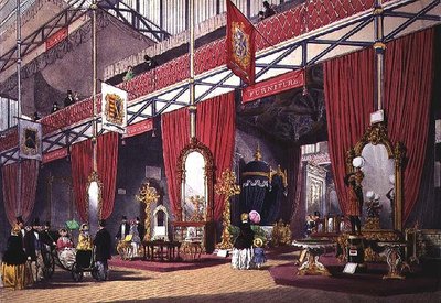 Ansicht der Möbelabteilung der Großen Ausstellung, 1851 von Anonymous