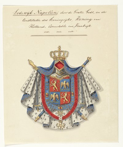 Wappen von Louis Napoleon Bonaparte, König von Holland von Anonymous