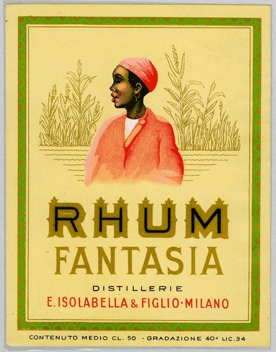 Werbung für Fantasia-Rum, Zuckerrohrplantage (Anfang des 20. Jahrhunderts) von Anonymous Anonymous