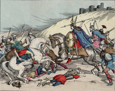 Schlacht von Gergovia - Vercingetorix in der Schlacht von Gergovia (52 v. Chr.) während des Gallischen Krieges von Anonymous Anonymous