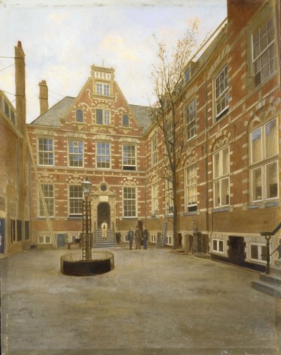 Hof des Oost Indisch Huis in Amsterdam von Anonymous Anonymous
