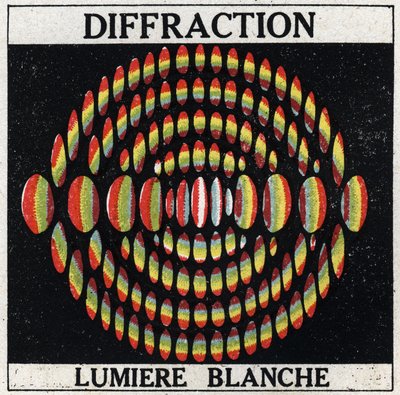 Beugung: Weißes Licht. Anonyme Illustration von 1925. Private Sammlung. von Anonymous Anonymous