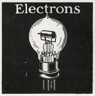 Elektrische Phänomene: Elektronen. Anonyme Illustration von 1925. Private Sammlung. von Anonymous Anonymous