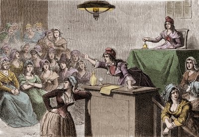 Französische Revolution 1789 - 1799, politischer Frauenclub von Anonymous Anonymous