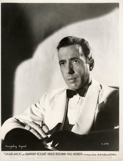 Humphrey Bogart (1899-1957) im Film Casablanca von Michael Curtiz, Anonym von Anonymous Anonymous