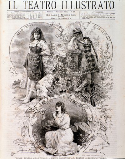 Illustration für Mignon, Oper von Ambroise Thomas von Anonymous Anonymous