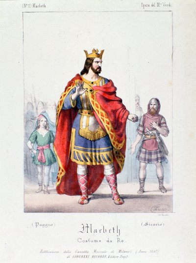 Macbeth, König in der Oper Macbeth von Giuseppe Verdi von Anonymous Anonymous