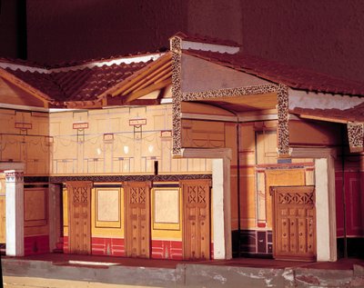 Miniatur des Hauses des tragischen Dichters in Pompeji von Anonymous Anonymous
