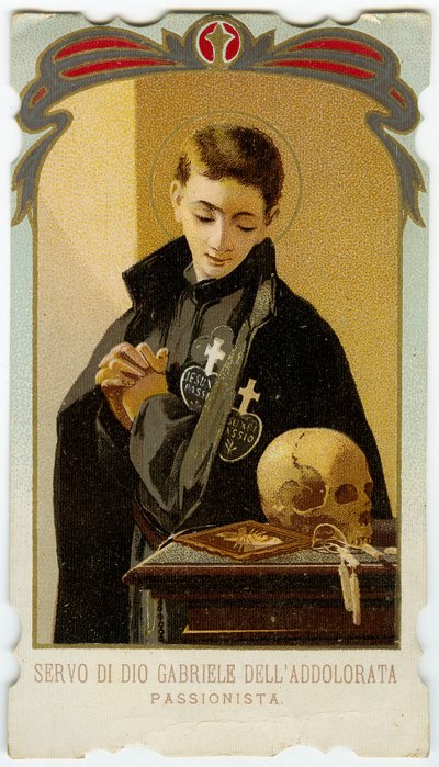 St. Gabriel von Unserer Lieben Frau der Schmerzen, italienischer Passionisten-Schüler von Anonymous Anonymous