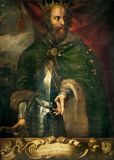 Porträt von Peter III. "Der Große", König von Aragon und Valencia von Anonymous Anonymous