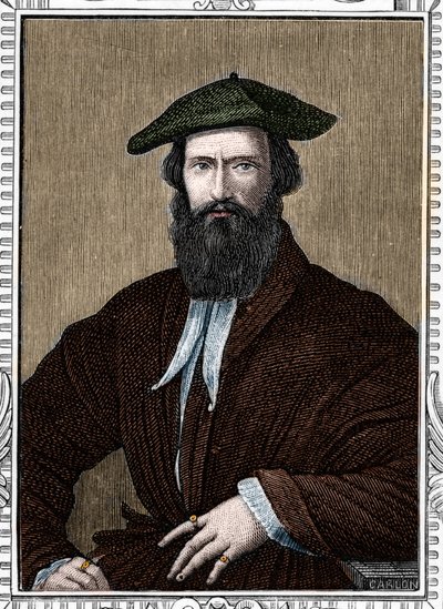 Porträt von Girolamo Francesco Maria Mazzola genannt Parmigianino oder der Parmesan (1503-1540), italienischer Maler. (the galleries of Europe - Italy) von Anonymous Anonymous