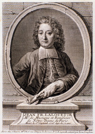 Porträt von Jean Francois Lalouette (1651-1728), englischer Komponist und Direktor von Anonymous Anonymous