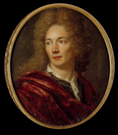 Porträt von Jean de La Bruyere (1645-1696) französischer Moralist. Gemälde auf anonymer Kupferplatte (17. Jahrhundert) von Anonymous Anonymous