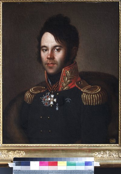 Porträt von Generalmajor Pyotr Afanasievich Papkov von Anonymous Anonymous