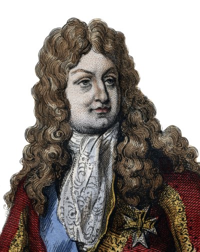 Porträt von Philippe II., Herzog von Orléans (1674-1723), Mitglied der königlichen Familie von Frankreich und Regent des Königreichs von 1715 bis 1723. Illustration aus „Le Plutarque Français“ von Edmond Mennechet von Anonymous Anonymous