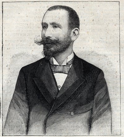 Porträt von Pierre Sales (1854? -1921?), ein französischer Schriftsteller. Gravur in "Le Petit Parisien" von Anonymous Anonymous