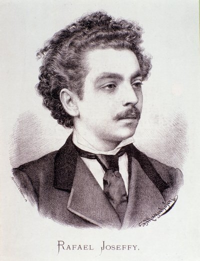 Porträt von Rafael Joseffy (Stich) von Anonymous Anonymous