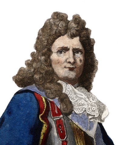 Porträt von Sebastien le Prestre, Herr von Vauban und später Marquis de Vauban (1633-1707), Marschall von Frankreich. Illustration aus „Le Plutarque Français“ von Edmond Mennechet von Anonymous Anonymous