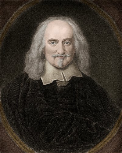 Porträt von Thomas Hobbes (1588-1679), englischer Philosoph von Anonymous Anonymous