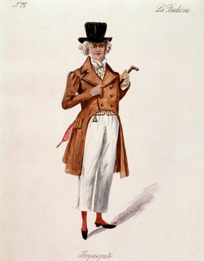 Porträt eines Ladenbesitzers, aus La Bohème von Puccini (1892-1895) von Anonymous Anonymous