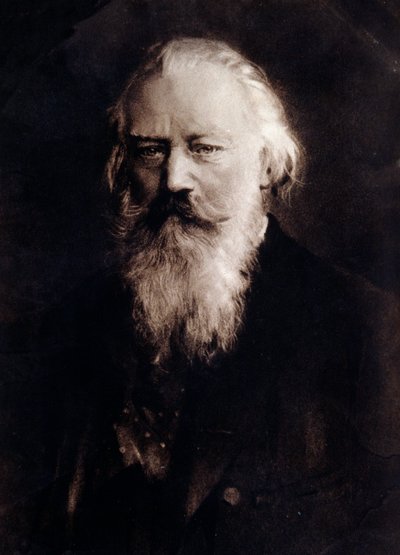 Porträt des englischen Komponisten Johannes Brahms von Anonymous Anonymous