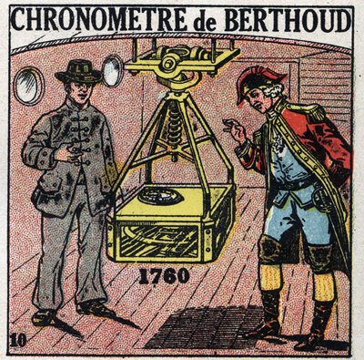 Zeit: Marinechronometer erfunden von Ferdinand Berthoud (1727-1807) im Jahr 1760. Anonyme Illustration von 1925. Private Sammlung. von Anonymous Anonymous