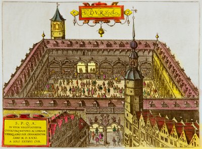 Ansicht der Antwerpener Börse, gegründet 1531, Privatsammlung von Anonymous Anonymous