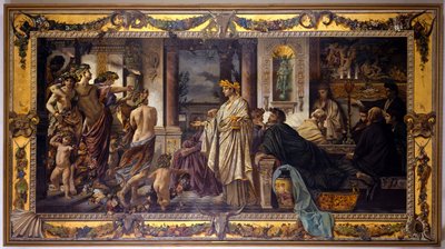 Das Gastmahl (nach Plato), zweite Fassung von Anselm Feuerbach
