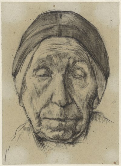 Kopf von Jantien Klinker, von vorne von Anthon Gerhard Alexander van Rappard