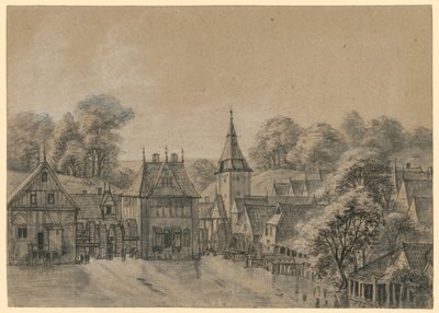 Mühlenwerk und Dorf an einem Teich von Anthonie Waterloo