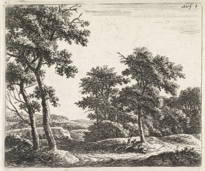 Ruhende Hirten unter einem Baum von Anthonie Waterloo