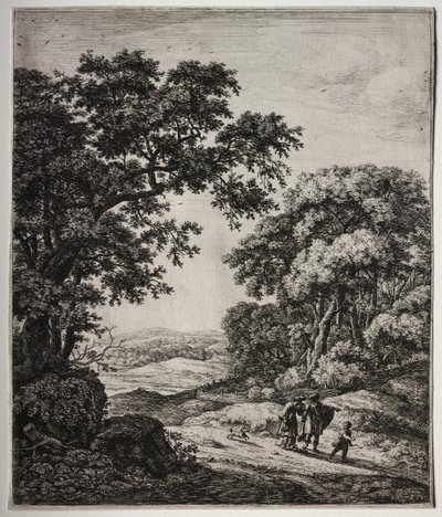 Sechs große aufrechte Landschaften mit Szenen aus dem Alten Testament von Anthonie Waterloo