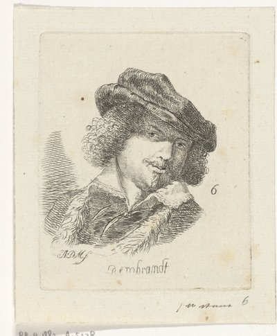 Porträt von Rembrandt von Anthonie Willem Hendrik Nolthenius de Man